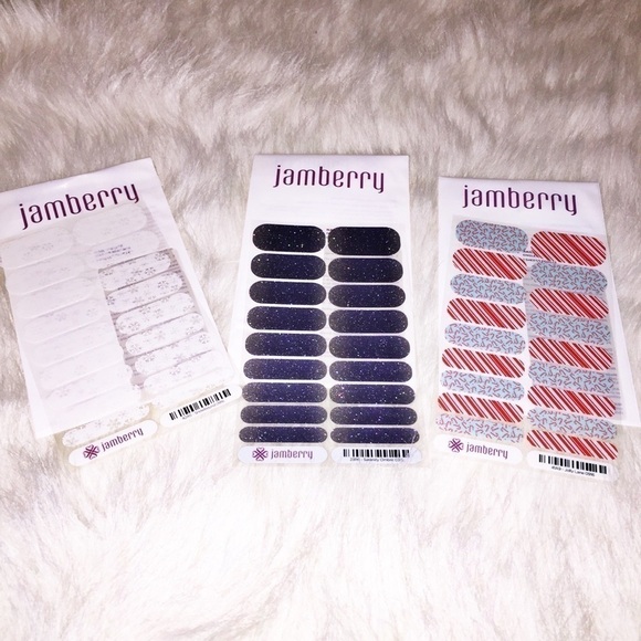 NWT 3 sets of Jamberry Nail Wraps Christmas - Picture 1 of 4